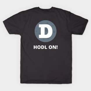 Dogecoin to the Moon HODL On Moon Design 1 T-Shirt